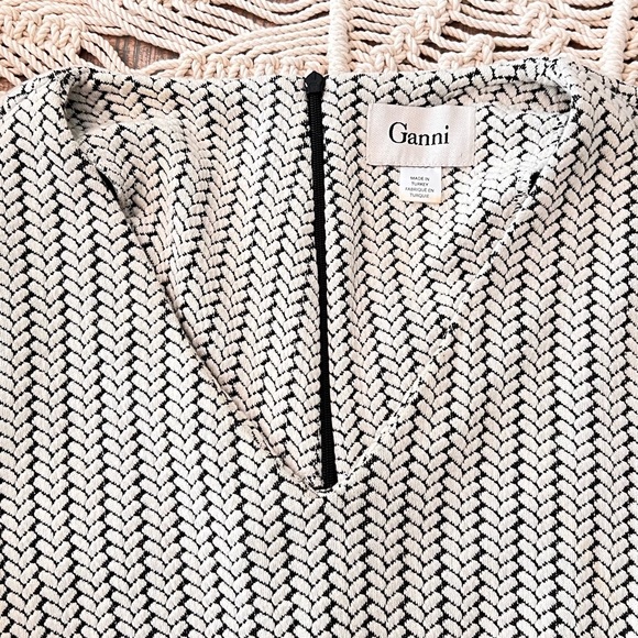 Ganni for Anthropologie Jersey Knit Fit & Flare Dress - Picture 5 of 5